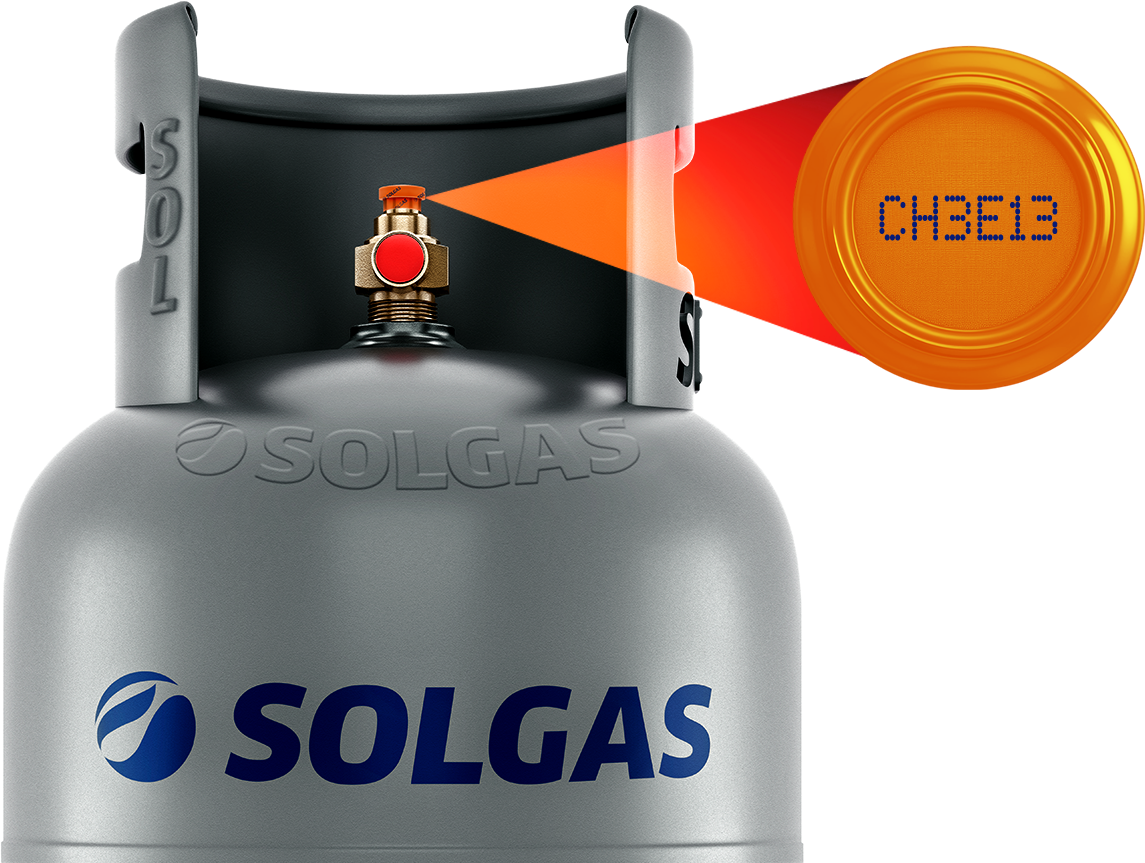 Balón Solgas con precinto naranja